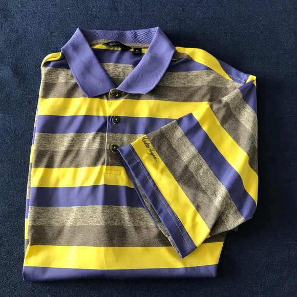Walter Hagen Golf Polo Men’s XL Short Sleeve Stripe - Picture 1 of 8